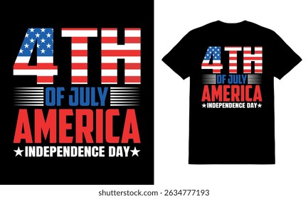 4th July independence day t shirt design, independence day t shirt , Happy 4th July, USA Flag Vector designe