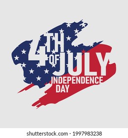 4th of July Independence day tshirt design vector template