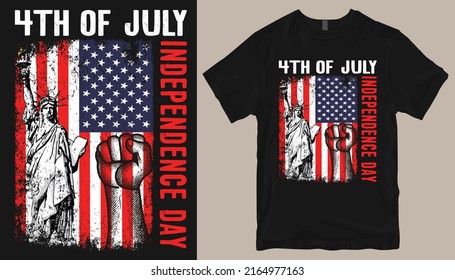 4th of July independence day T-shirt design .