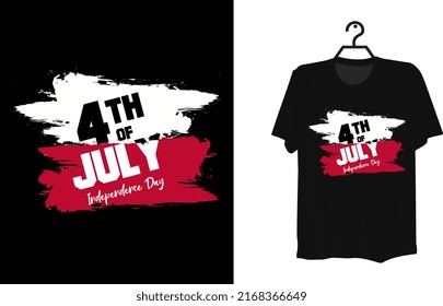 4th of July Independence day t-shirt design premium vector