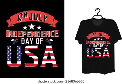 4th of July Independence day t-shirt design premium vector