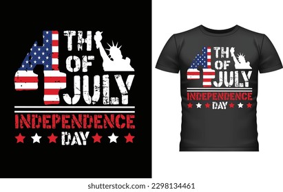 4 de julio Día de la Independencia Diseño de camisetas