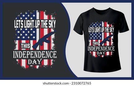 4th of July Independence Day T-shirt Design. Custome T-shirt Design.