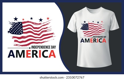 4th of July Independence Day T-shirt Design. Custome T-shirt Design.