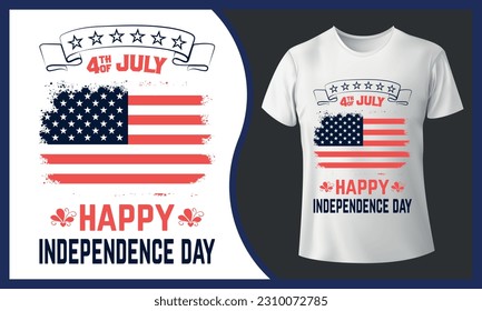 4th of July Independence Day T-shirt Design. Custome T-shirt Design.