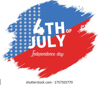 4th of July independence day typography t shirt design eps