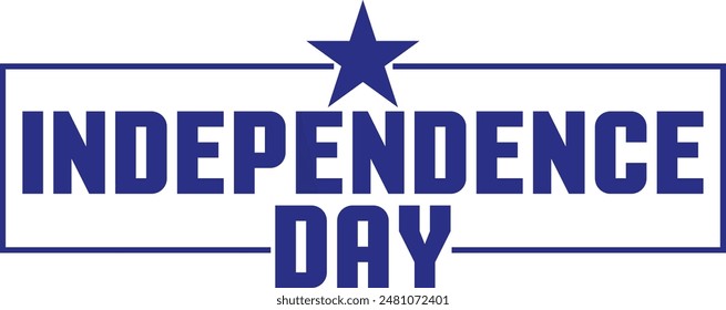 4th of july independence day typography clip art design on plain white transparent isolated background for card, shirt, hoodie, sweatshirt, apparel, tag, mug, icon, poster or badge