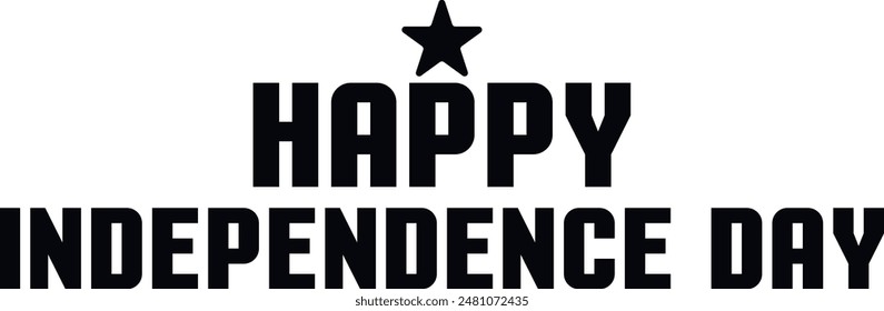 4 de julio día de la independencia tipografía diseño de arte de Clip en blanco liso transparente fondo aislado para tarjeta, camisa, sudadera, sudadera, ropa, etiqueta, taza, icono, póster o insignia