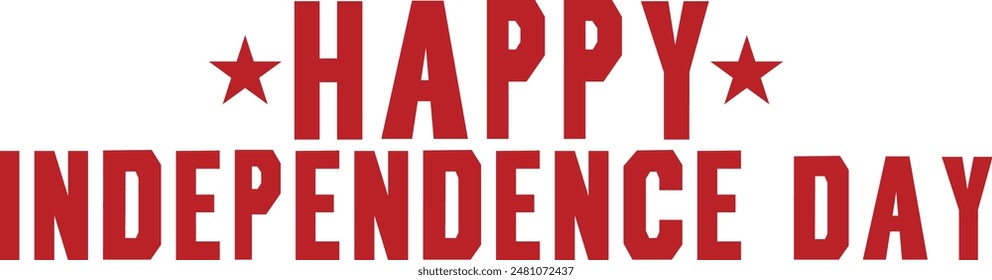 4th of july independence day typography clip art design on plain white transparent isolated background for card, shirt, hoodie, sweatshirt, apparel, tag, mug, icon, poster or badge