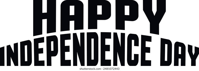 4 de julio día de la independencia tipografía diseño de arte de Clip en blanco liso transparente fondo aislado para tarjeta, camisa, sudadera, sudadera, ropa, etiqueta, taza, icono, póster o insignia