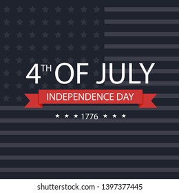 4th of july independence Day United States background,Flat design