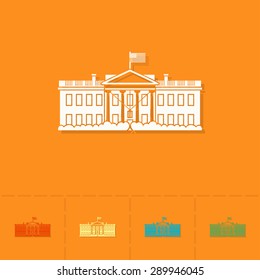 4th of July, Independence Day of the United States, Simple Flat Icon. Vector