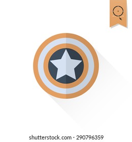 4th of July, Independence Day of the United States, Simple Flat Icon. Vector