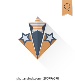 4th of July, Independence Day of the United States, Simple Flat Icon. Vector