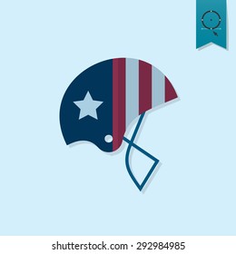 4th of July, Independence Day of the United States, Simple Flat Icon. Vector