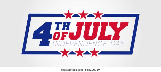 4th of July Independence day united states of america banner