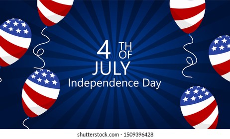 4th july independence day usa celebration Vector