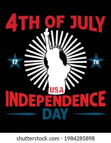 4TH OF JULY INDEPENDENCE DAY USA - VECTOR