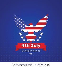 4th of july independence day of USA banner design