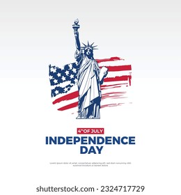 4th of July. Independence Day of the USA.