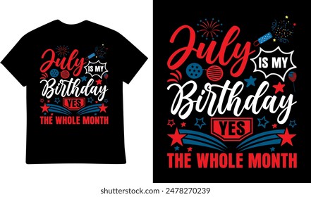 4th of July Independence Day Of USA T-Shirt  Design