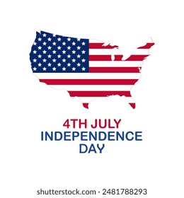 4th of July. Independence Day of the USA. vector ilustration