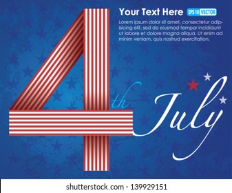 4th of July Independence Day - Vector Background Creative Concept