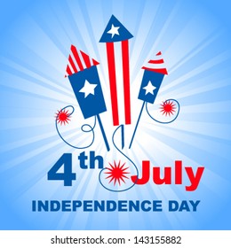 4th july independence day - vector illustration