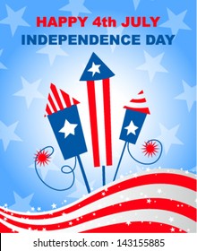 4th july independence day - vector illustration