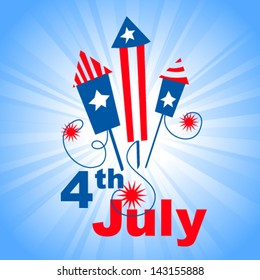 4th july independence day - vector illustration