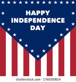 4th July Independence Day, vector poster