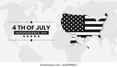 ilustração vetorial do dia da independência de 4 de julho