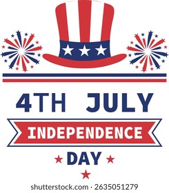 4th July Independence Day Vector Illustration