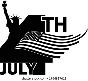4th of july independence day vectorial worck