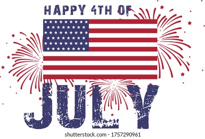 4th July is Independence Day which is a federal holiday in the United States commemorating the Declaration of Independence of the United States, on July 4, 1776. This is a celebration artwork for this