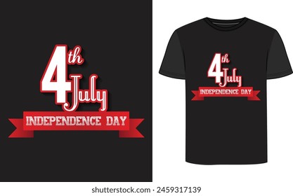 4th of july independence t shirt design with nice font.