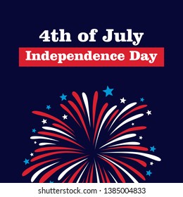 4th of July The Independent Day Vector Illustration