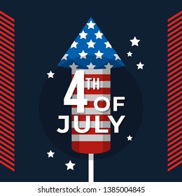 4th of July The Independent Day Vector Illustration