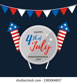 4th of July The Independent Day Vector Illustration