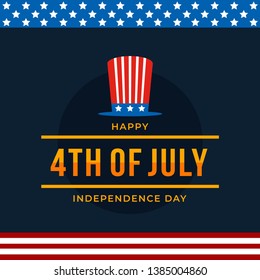 4th of July The Independent Day Vector Illustration