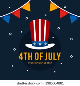 4th of July The Independent Day Vector Illustration