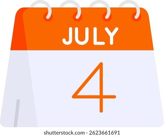 4 de julho Linha vetor Ícone Design