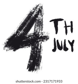4. Juli-Nummer Plakatvorlage. Feiern zum Unabhängigkeitstag in Amerika 4. Juli USA Werbebanner-Vorlage für Broschüre, Poster oder Banner.Vektorgrafik EPS