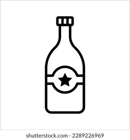 4th of July party star icon in collection with other item, on white background.