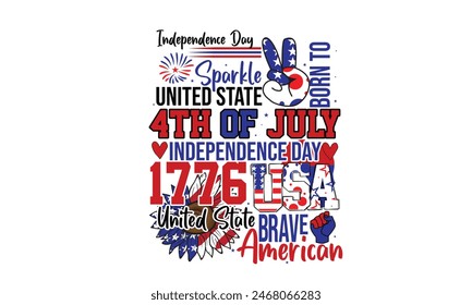 4th of July PNG T-Shirt Design