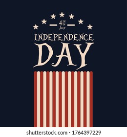 4th july poster. Independence day of USA - Vector