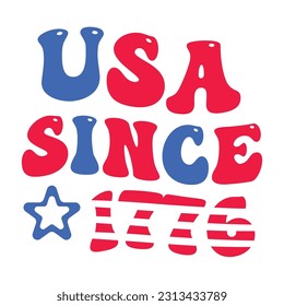 4th of July quote typography design for t-shirt, cards, frame artwork, bags, mugs, stickers, tumblers, phone cases, print etc.