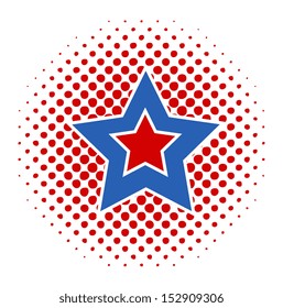 4th of July Retro Star vector