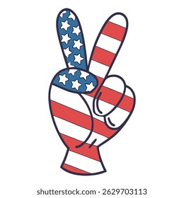 4 de julho vetor retrô dia da liberdade americana