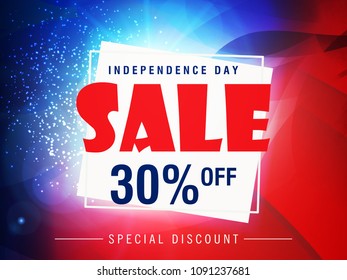4th of July Sale Design, USA Independence Day.